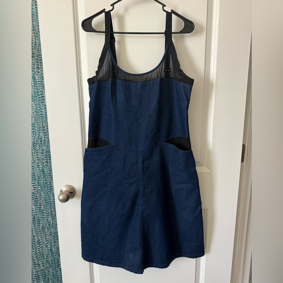 Marithe Francois Girbaud denim and mesh Mini Dress - Picture 1 of 4